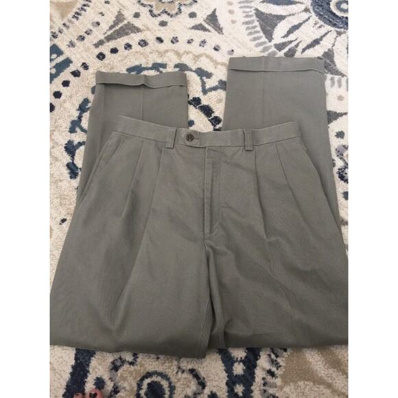 Mens Lauren Ralph Lauren Pants New Olive Wrinkle Resistant 34w X 32l NWT Chinos - Picture 1 of 12